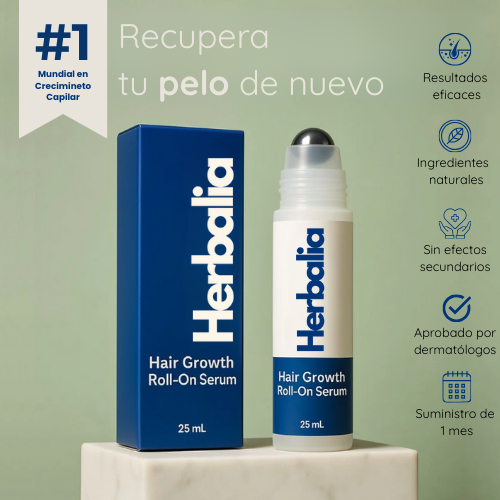 Rodillo Herbalia de crecimiento capilar